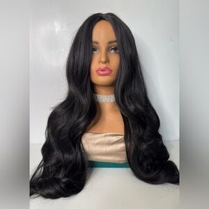 Black long Wavy wig